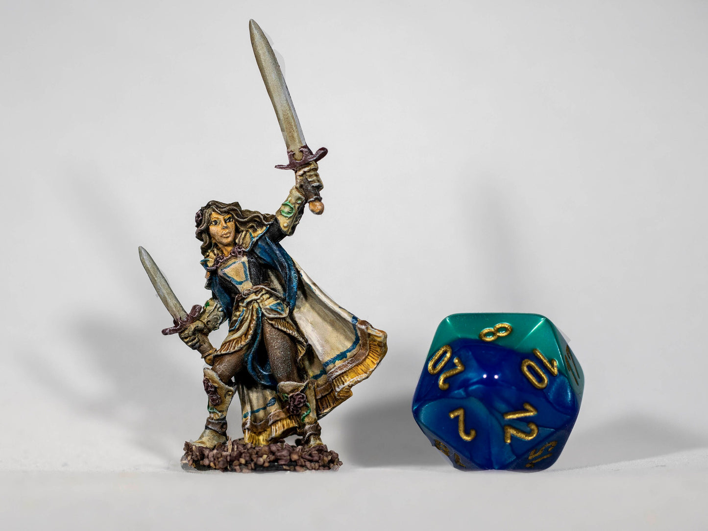 Aisha, Female Warrior - Dungeons & Dragons Painted Miniature