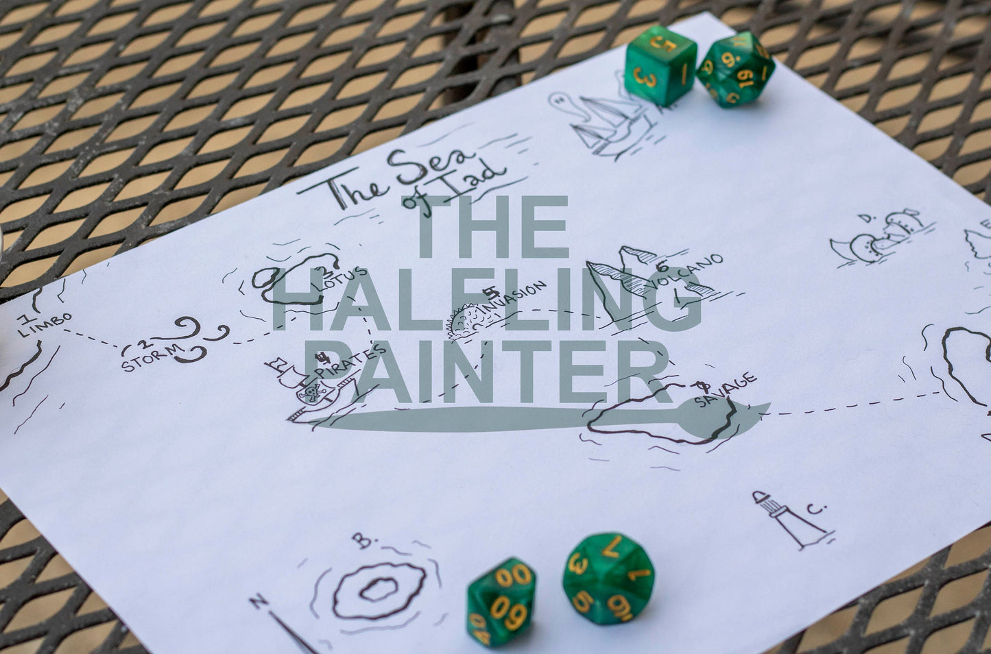 Custom Watercolor Painted Fantasy Map - Original Hand Painted Fantasy Map for Dungeons & Dragons | Pathfinder | Tabletop RPG