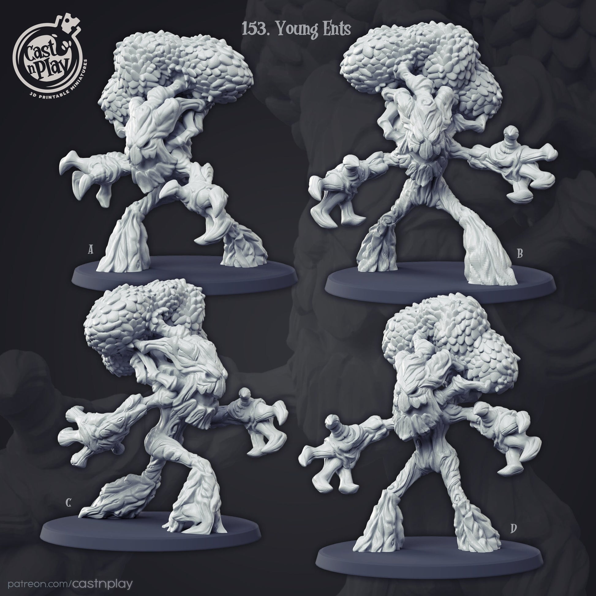 Ents - Cast n Play Printed Miniature | Dungeons & Dragons | Pathfinder | Tabletop