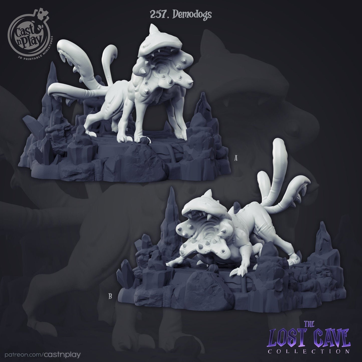 Demodogs - Cast n Play Printed Miniature | Dungeons & Dragons | Pathfinder | Tabletop