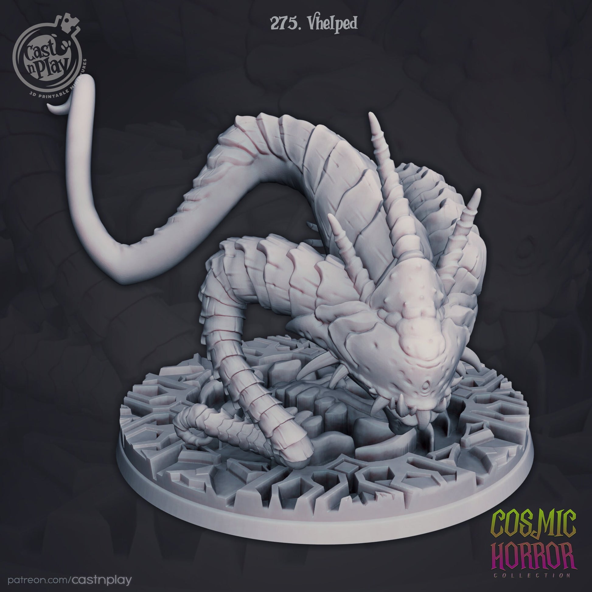 Vhelped - Cast n Play Printed Miniature | Dungeons & Dragons | Pathfinder | Tabletop