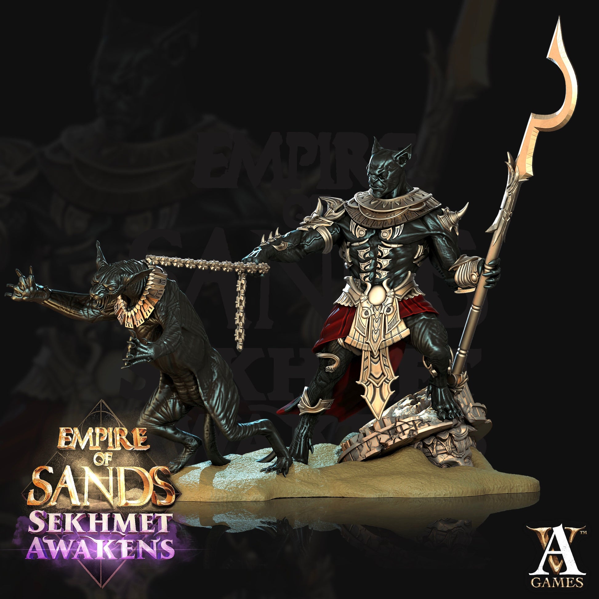 Sons of Sekhmet Bundle - 4 Archvillain Games Printed Miniatures | Dungeons & Dragons | Pathfinder | Tabletop