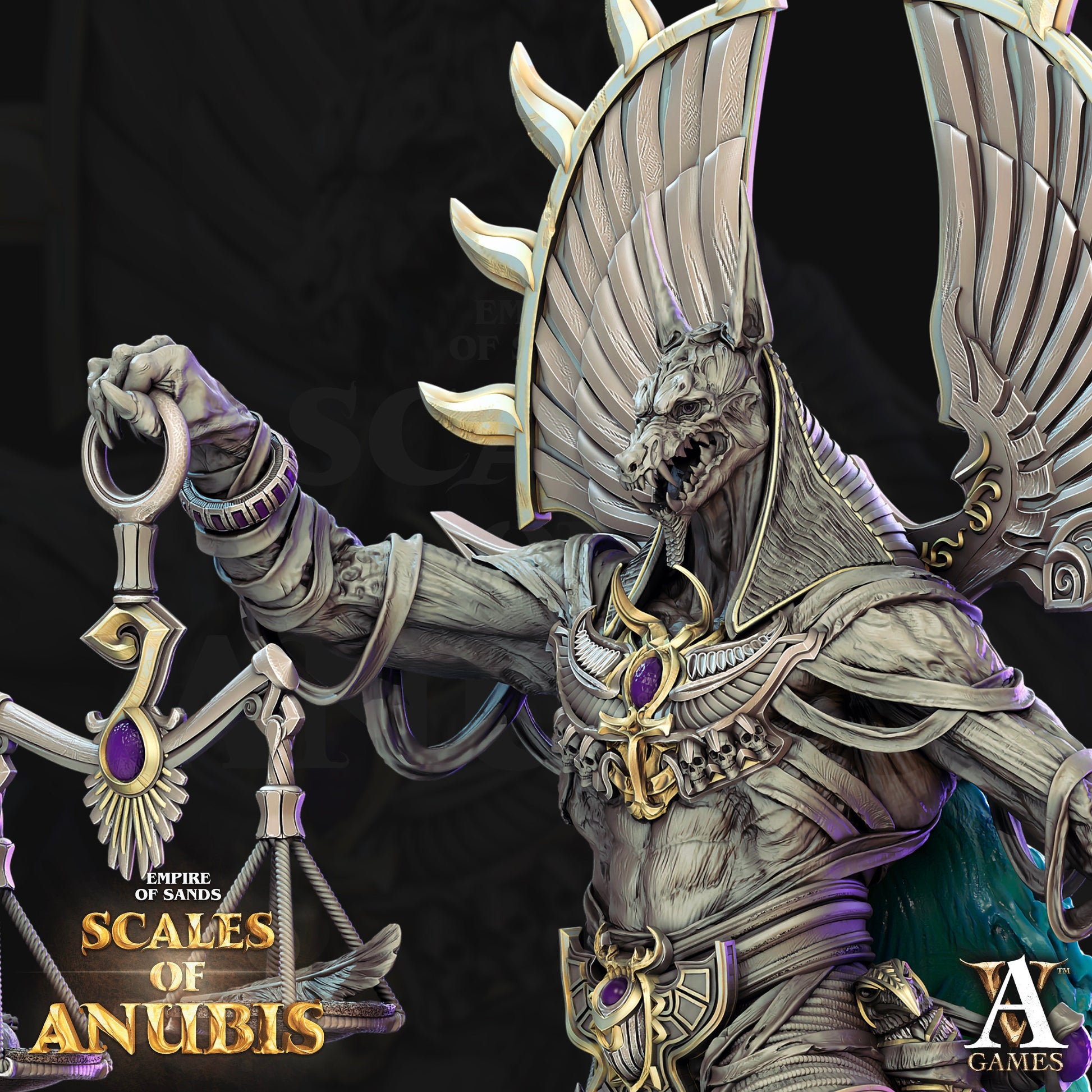 Anubis - Archvillain Games Printed Miniature | Dungeons & Dragons | Pathfinder | Tabletop