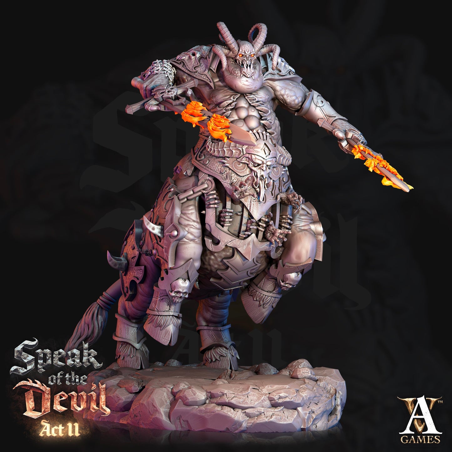 Maltrixian Devils Bundle - 4 Archvillain Games Printed Miniatures | Dungeons & Dragons | Pathfinder | Tabletop