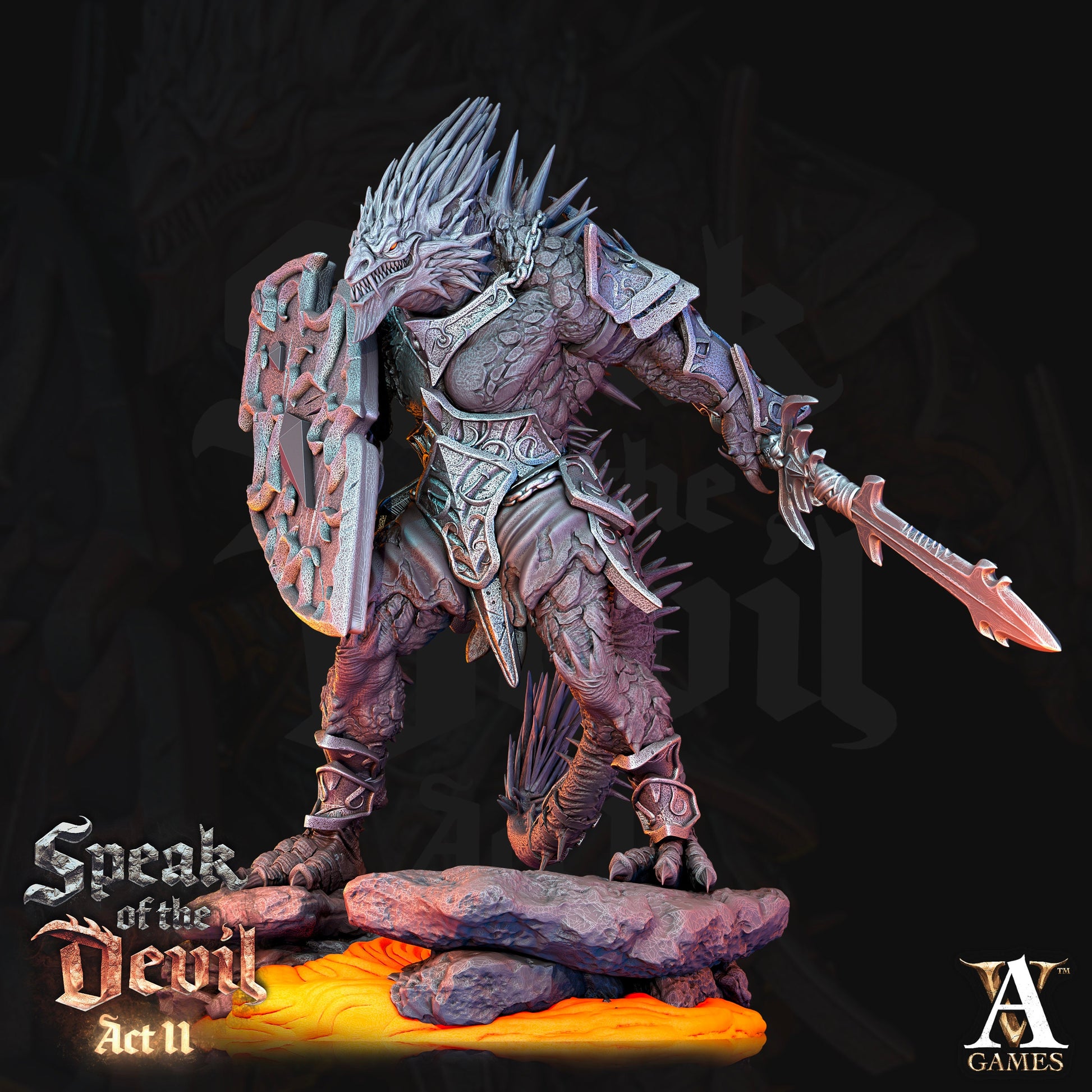 Terebrian Devils - Archvillain Games Printed Miniature | Dungeons & Dragons | Pathfinder | Tabletop