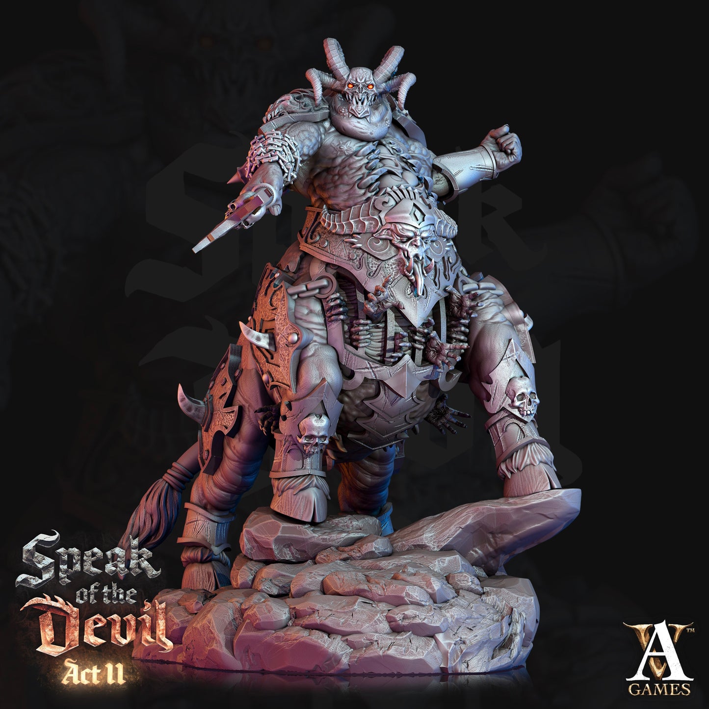 Maltrixian Devils Bundle - 4 Archvillain Games Printed Miniatures | Dungeons & Dragons | Pathfinder | Tabletop