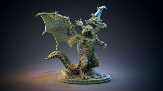 Tiamat - Clay Cyanide Printed Miniature | Dungeons & Dragons | Pathfinder | Tabletop