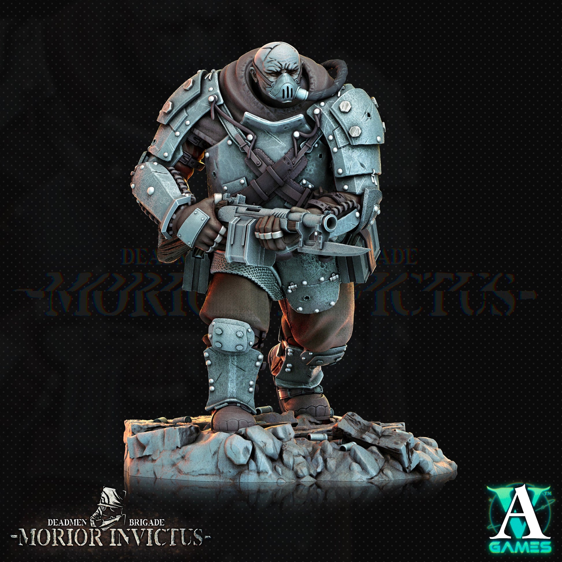 Morior Iron Guard - Archvillain Games Printed Miniature | Dungeons & Dragons | Pathfinder | Tabletop