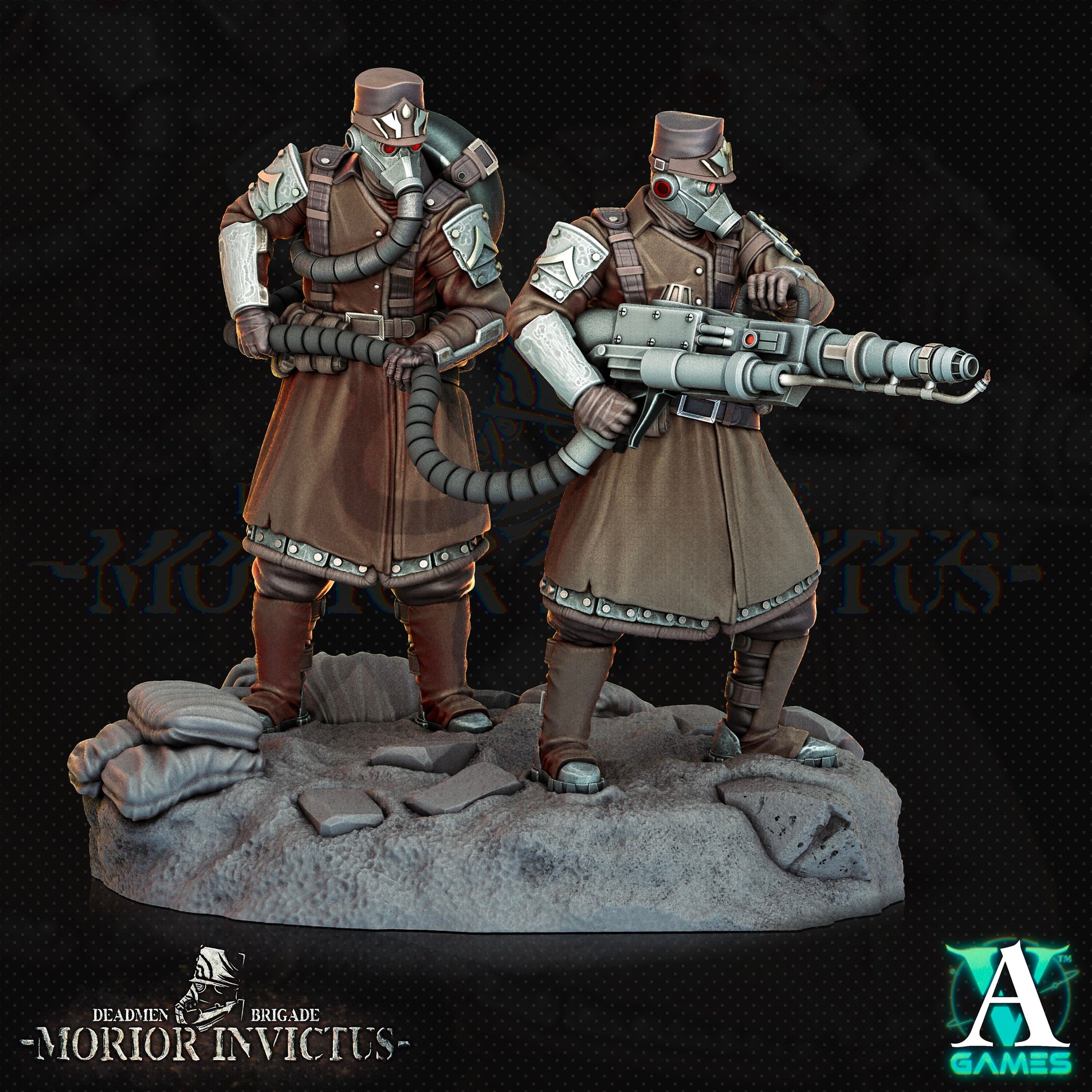 Morior Heavy Infantry Bundle - 5 Archvillain Games Printed Miniatures | Dungeons & Dragons | Pathfinder | Tabletop