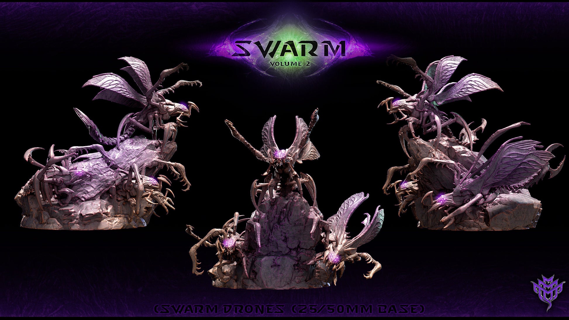 Swarm Drones Bundle - 5 Mini Monster Mayhem Printed Miniatures | Dungeons & Dragons | Pathfinder | Tabletop