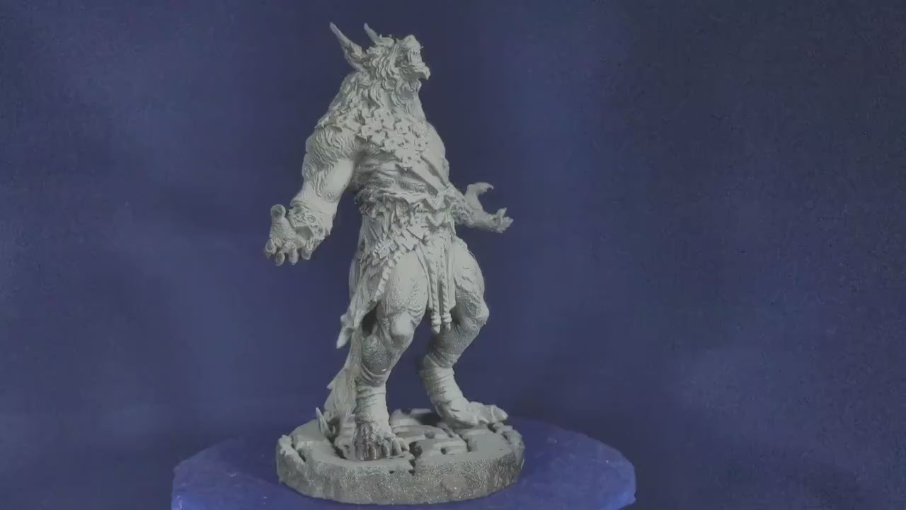 Werewolf Alpha - Archvillain Games Printed Miniature | Dungeons & Dragons | Pathfinder | Tabletop