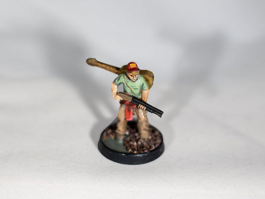Stoner, Gallup: Zombie Survivor - Dungeons & Dragons Painted Miniature | Pathfinder | Tabletop gaming