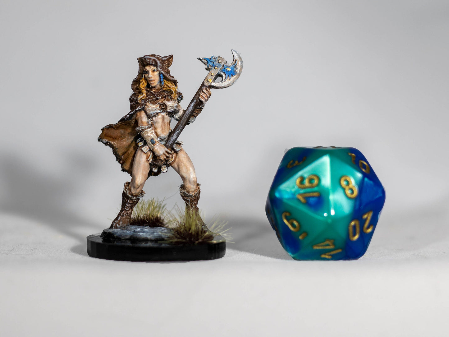 Kyrie, Female Barbarian - Dungeons & Dragons Painted Miniature