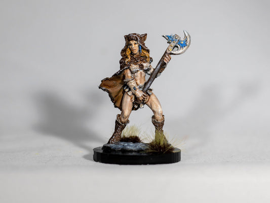 Kyrie, Female Barbarian - Dungeons & Dragons Painted Miniature