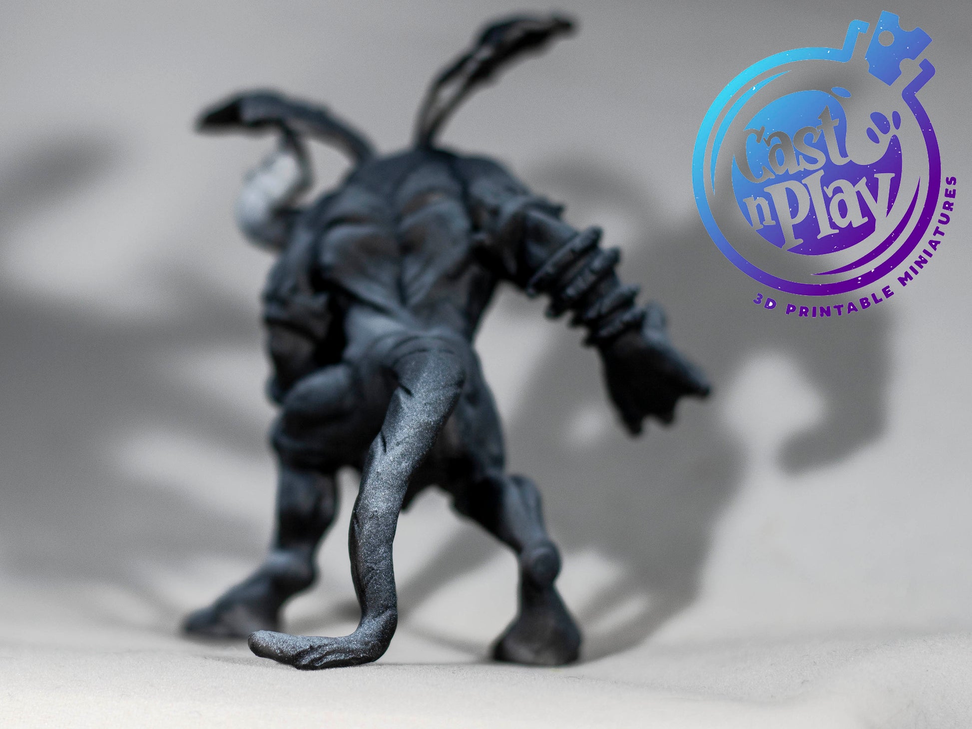 Bull Demon - Cast n Play Printed Miniature | Dungeons & Dragons | Pathfinder | Tabletop