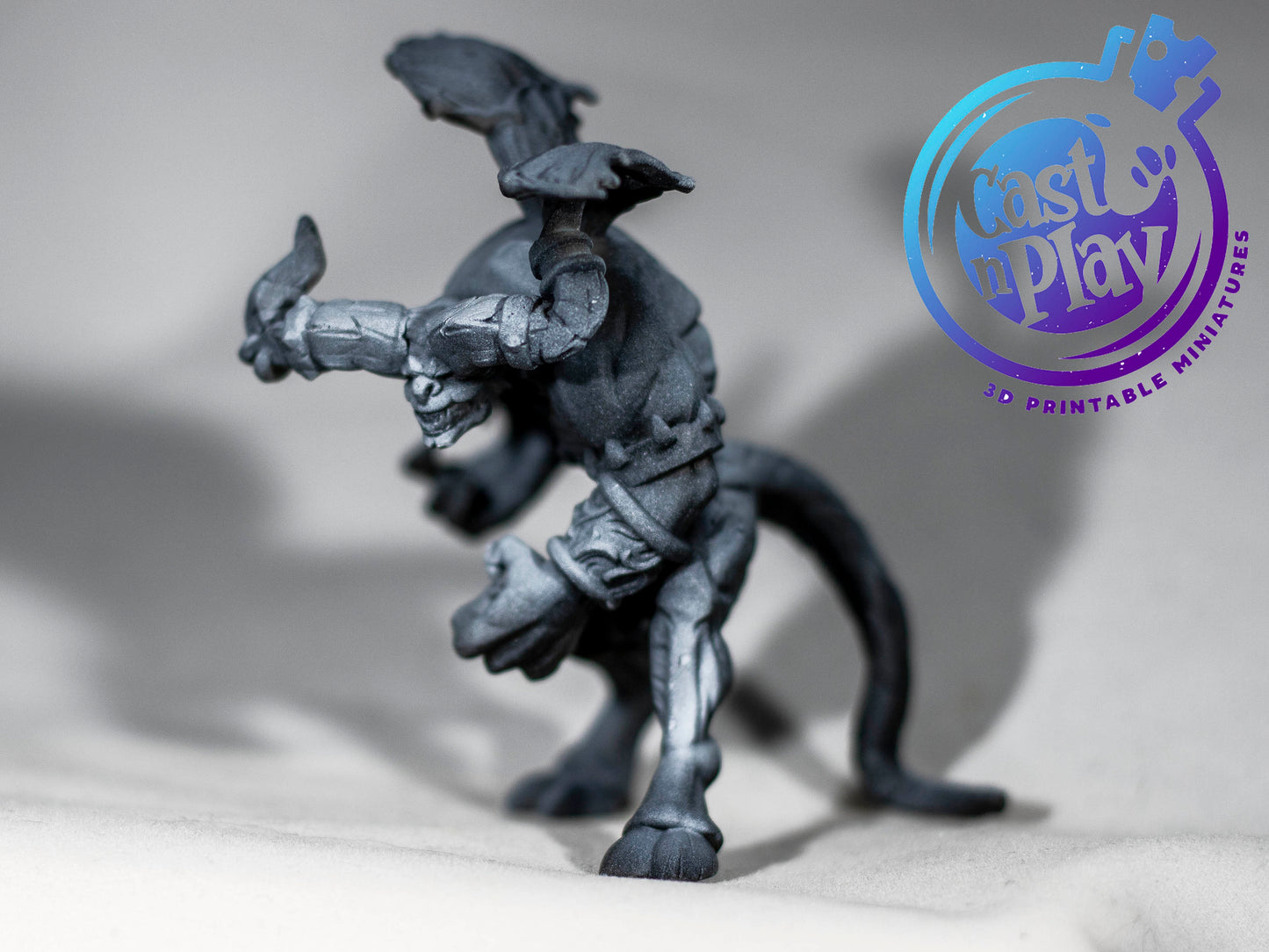 Bull Demon - Cast n Play Printed Miniature | Dungeons & Dragons | Pathfinder | Tabletop