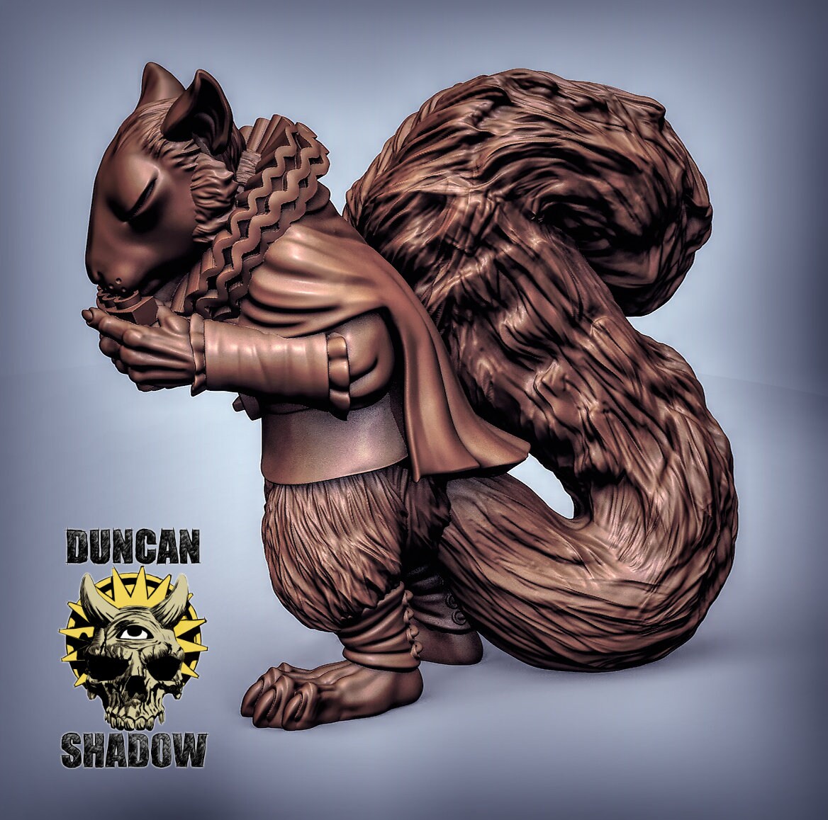 Nutkin Bard - Duncan Shadow Printed Miniature | Dungeons & Dragons | Pathfinder | Tabletop