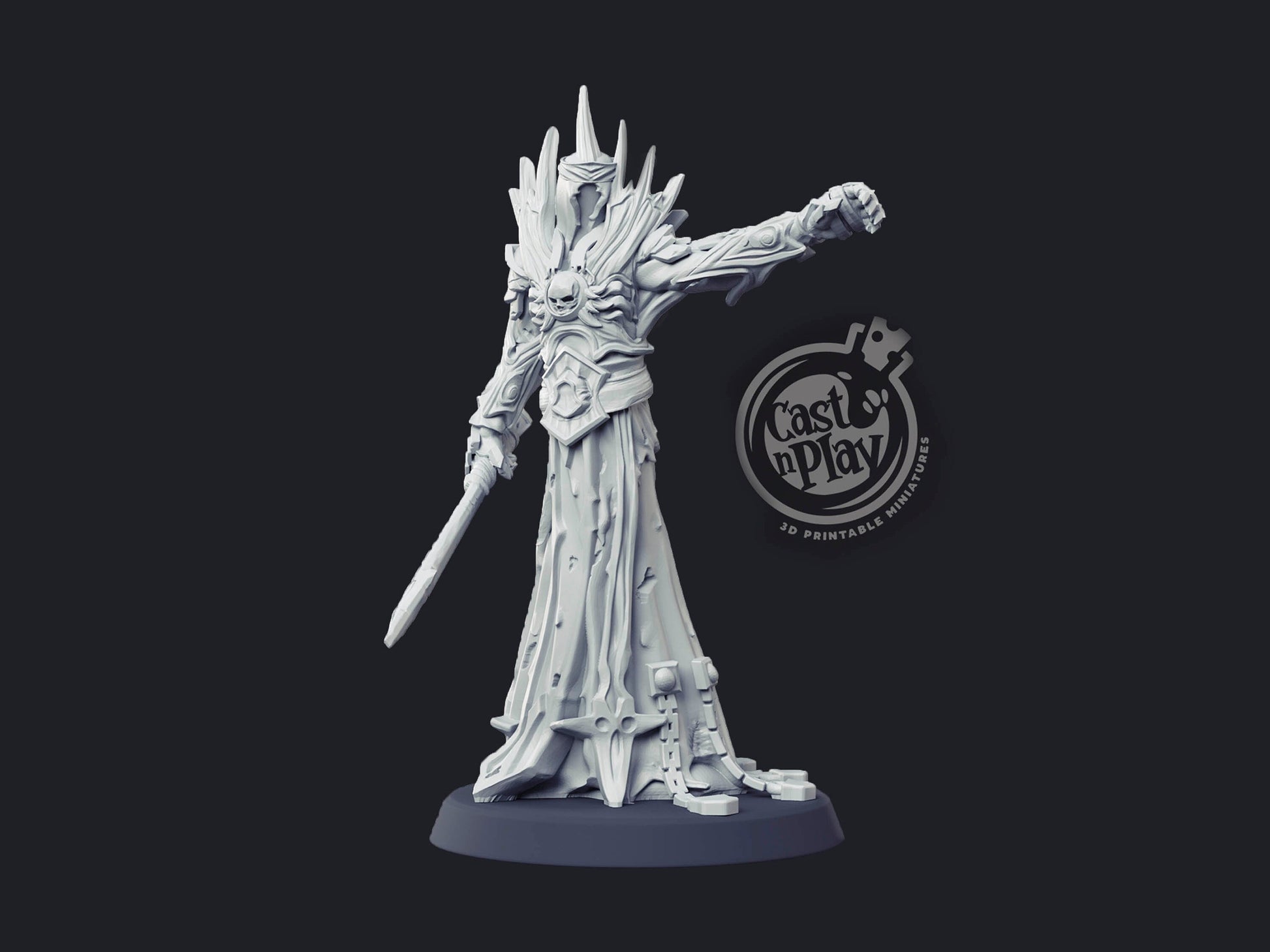 Revenant - Cast n Play Printed Miniature | Dungeons & Dragons | Pathfinder | Tabletop