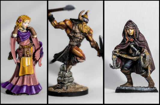 Custom Painted 25-35mm Scale Player Character Miniature | Dungeons & Dragons, Pathfinder, Tabletop