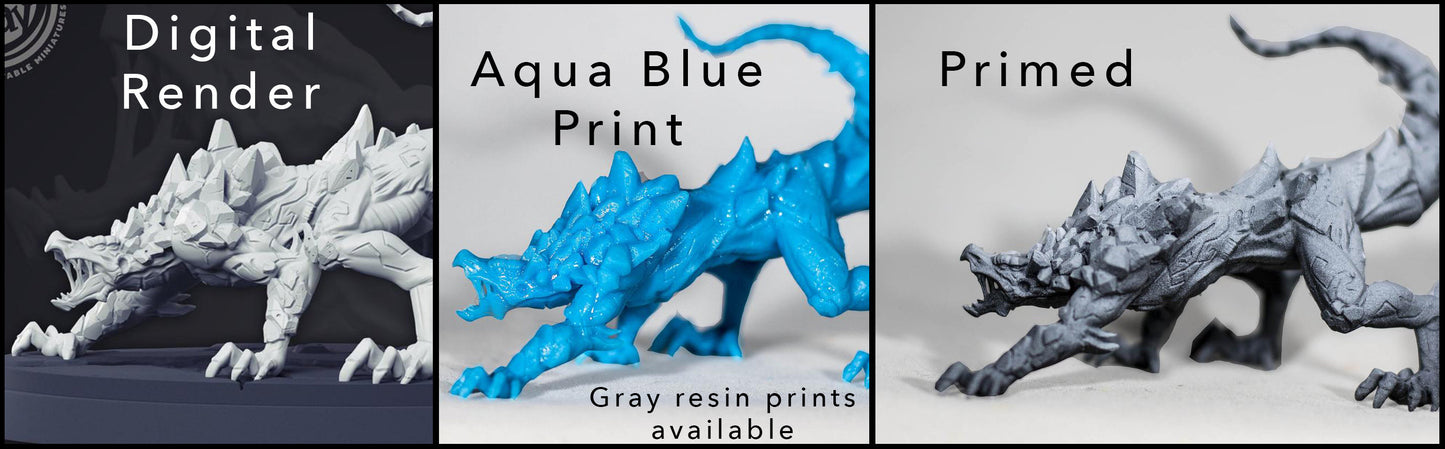 Water Mephits Painted Models - 3 Duncan Shadow Printed Miniatures | Dungeons & Dragons | Pathfinder | Tabletop