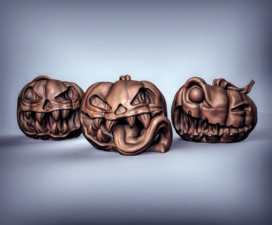 Pumpkin Mimic - Duncan Shadow Printed Miniature | Dungeons & Dragons | Pathfinder | Tabletop