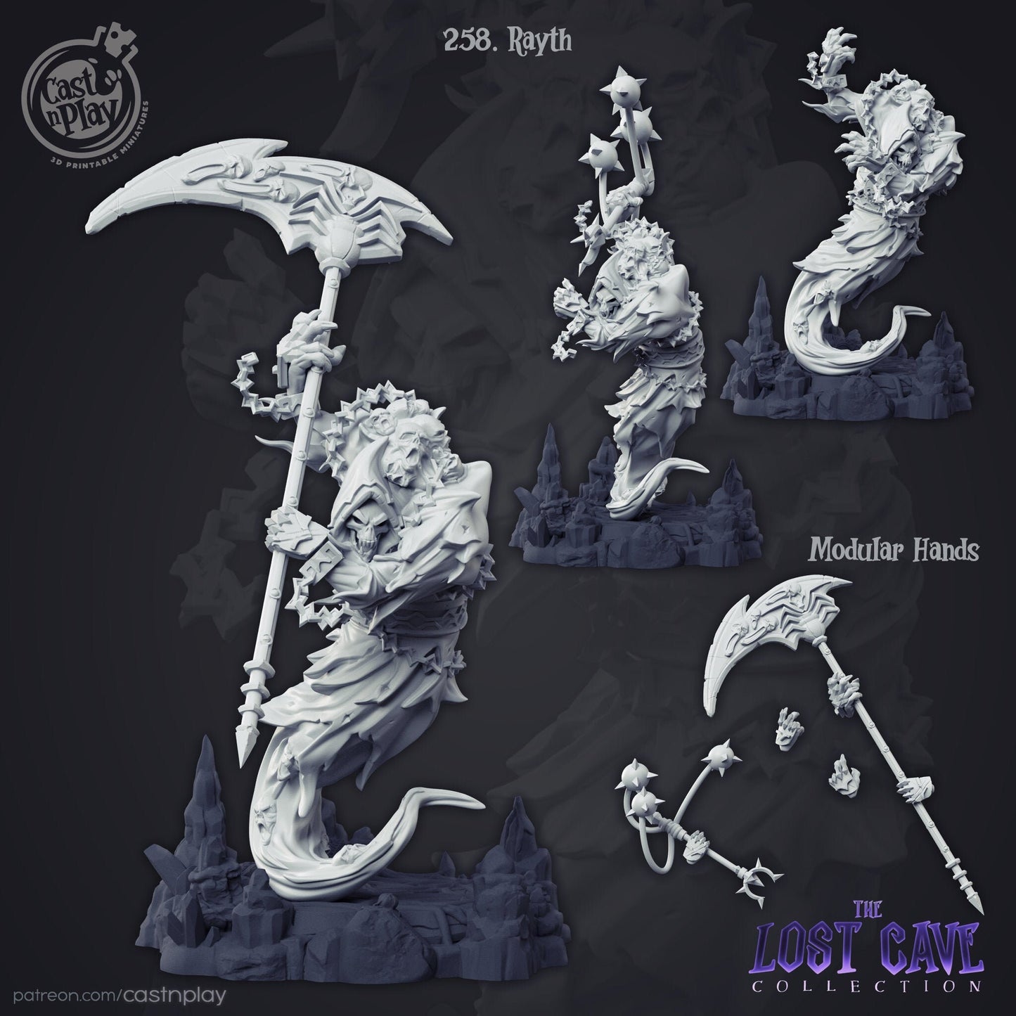 Rayth - Cast n Play Printed Miniature | Dungeons & Dragons | Pathfinder | Tabletop