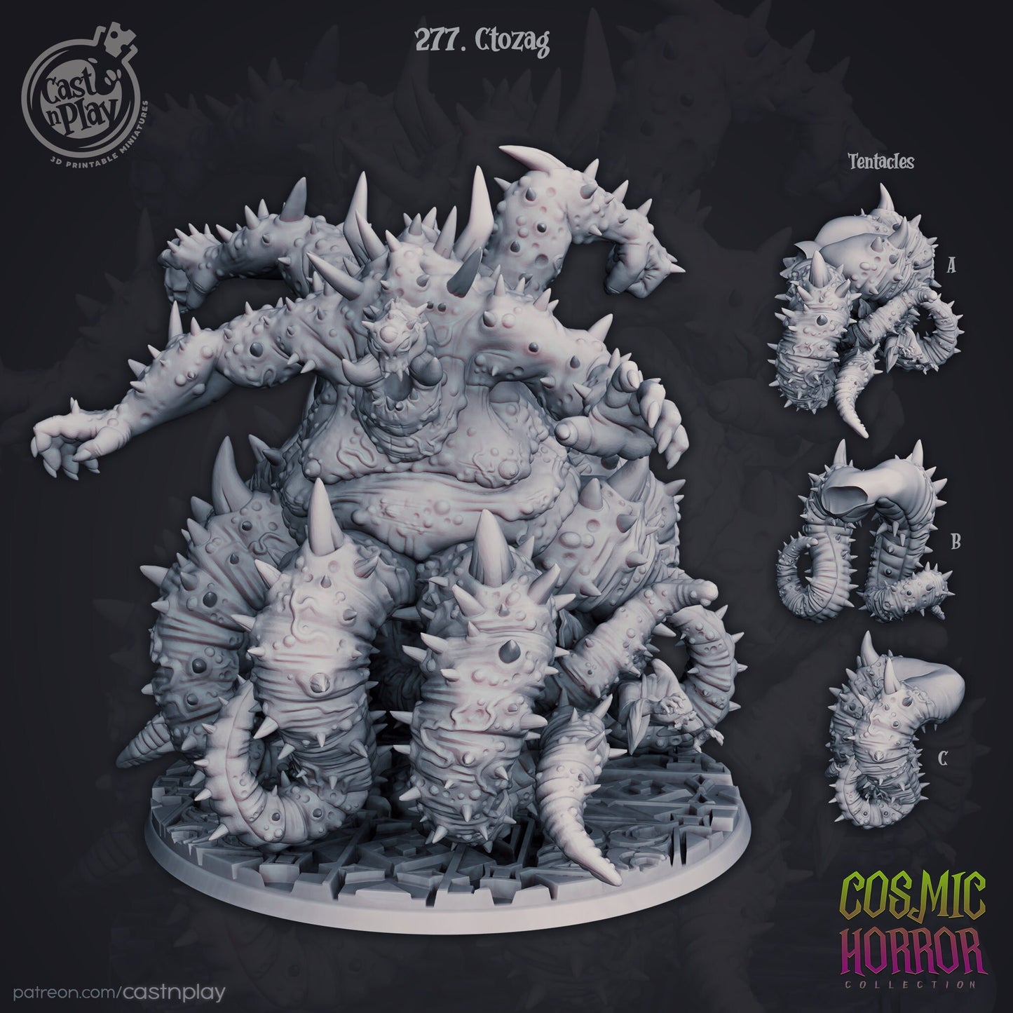 Ctozag - Cast n Play Printed Miniature | Dungeons & Dragons | Pathfinder | Tabletop