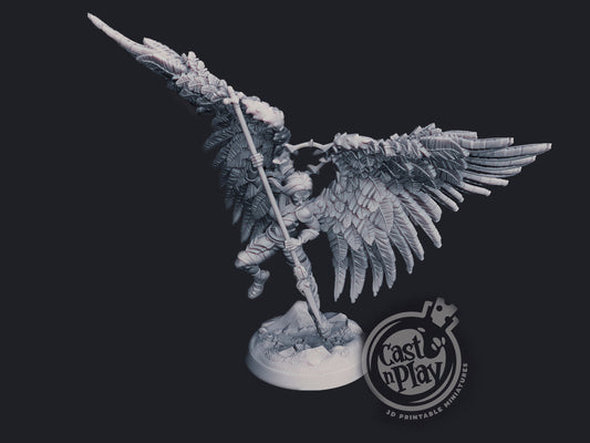 Celestial Guardian - Cast n Play Printed Miniature | Dungeons & Dragons | Pathfinder | Tabletop