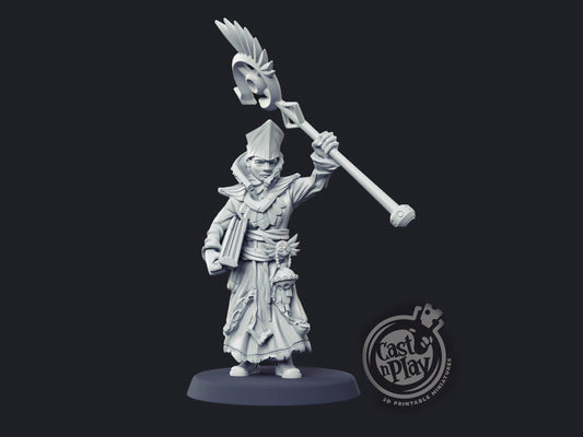 Priest - Cast n Play Printed Miniature | Dungeons & Dragons | Pathfinder | Tabletop