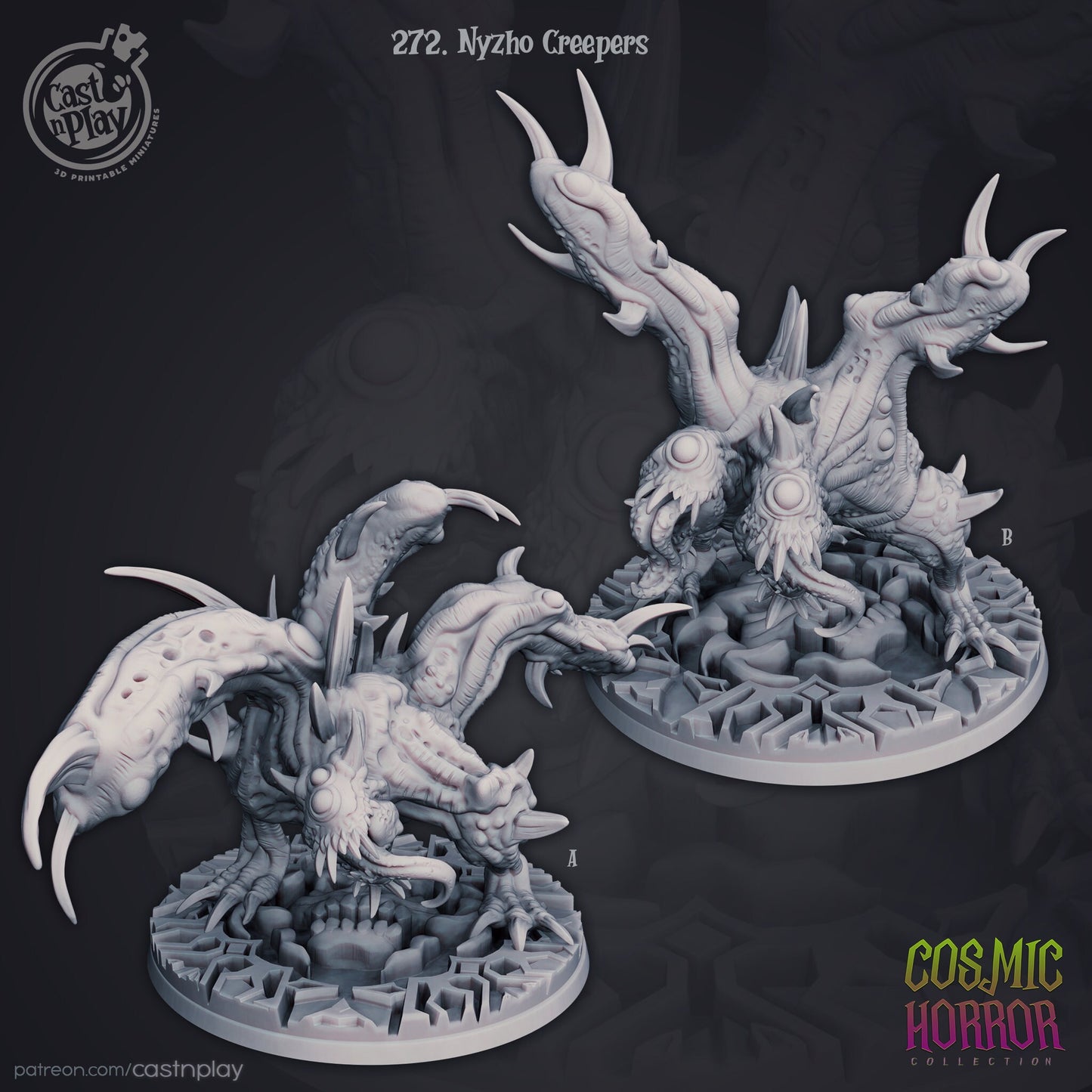Nyzho Creeper - Cast n Play Printed Miniature | Dungeons & Dragons | Pathfinder | Tabletop