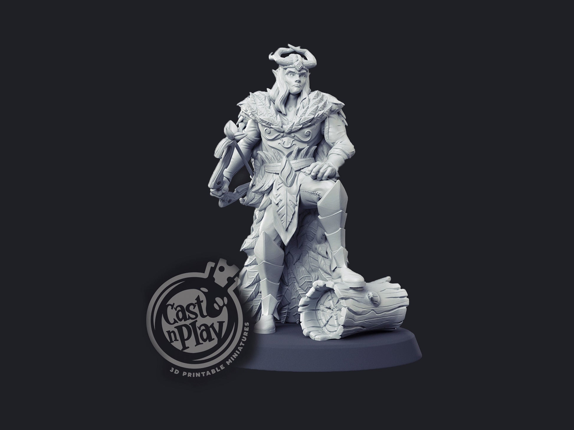 Fairy King - Cast n Play Printed Miniature | Dungeons & Dragons | Pathfinder | Tabletop