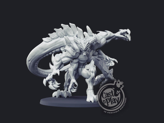 Multi-Armed Demon - Cast n Play Printed Miniature | Dungeons & Dragons | Pathfinder | Tabletop