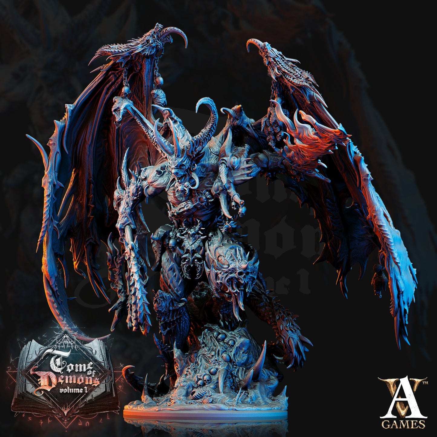 Armaros, Chaos Incarnate - Archvillain Games Printed Miniature | Dungeons & Dragons | Pathfinder | Tabletop