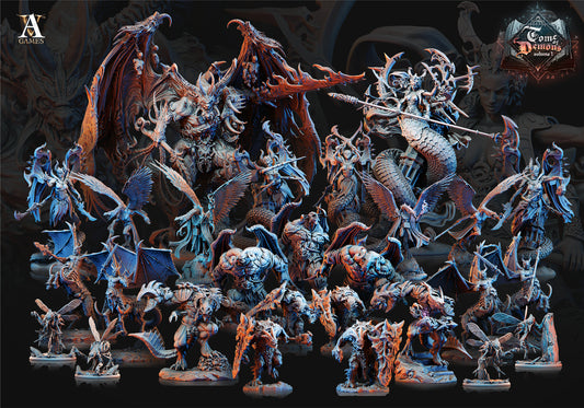 Tome Of Demons Bundle - Archvillain Games Printed Miniature | Dungeons & Dragons | Pathfinder | Tabletop
