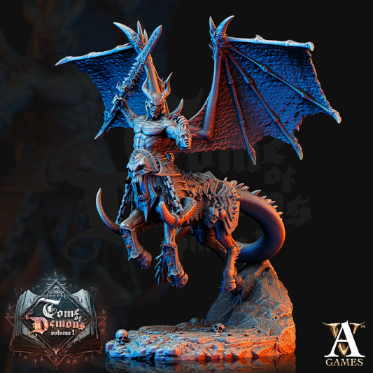 Decataurs, Centaur Demon - Archvillain Games Printed Miniature | Dungeons & Dragons | Pathfinder | Tabletop