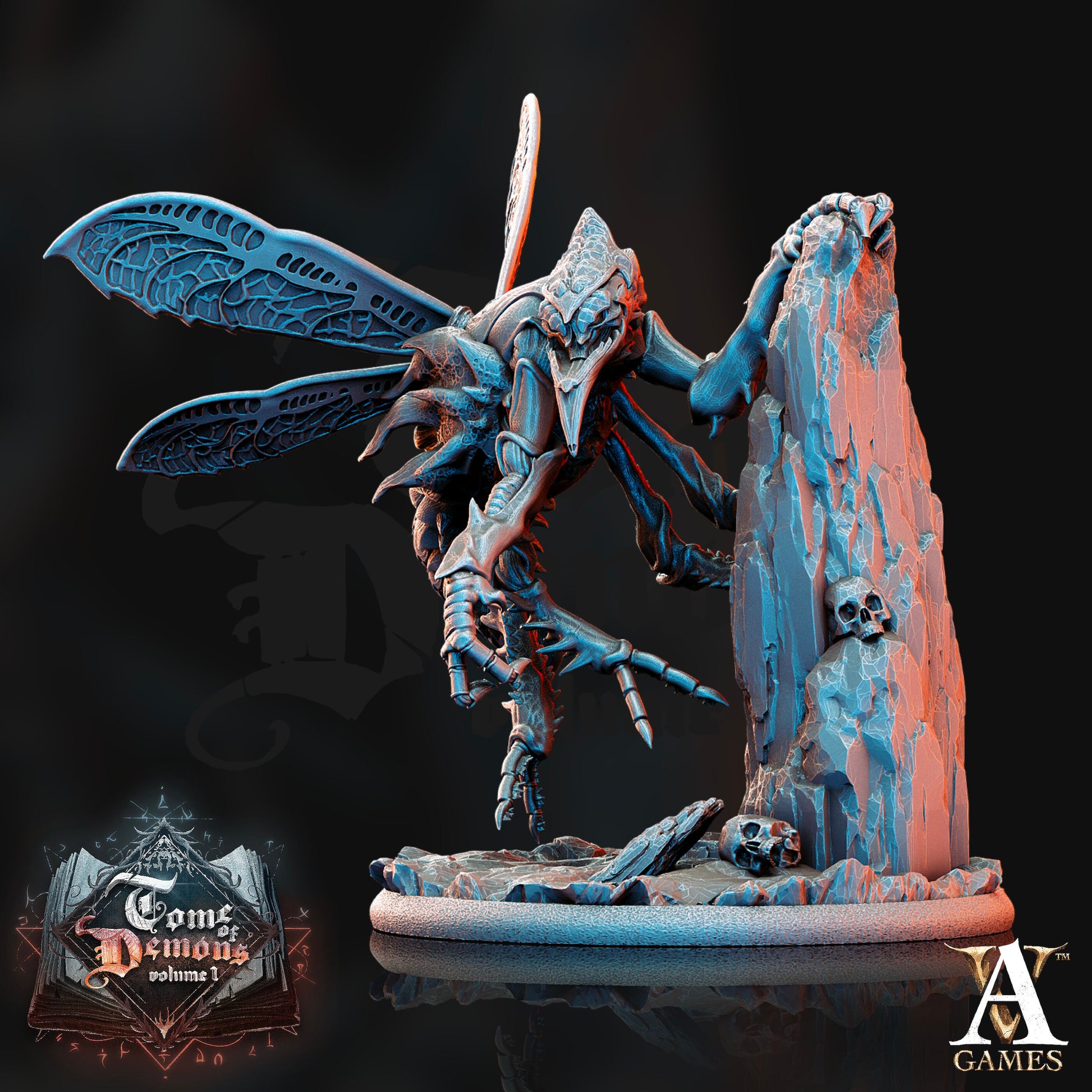 Muzulk, Fly Demon - Archvillain Games Printed Miniature | Dungeons & Dragons | Pathfinder | Tabletop