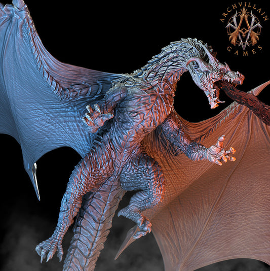 Dragon - Neverishka, Spawn of Ethrazek - Archvillain Games Printed Miniature | Dungeons & Dragons | Pathfinder | Tabletop