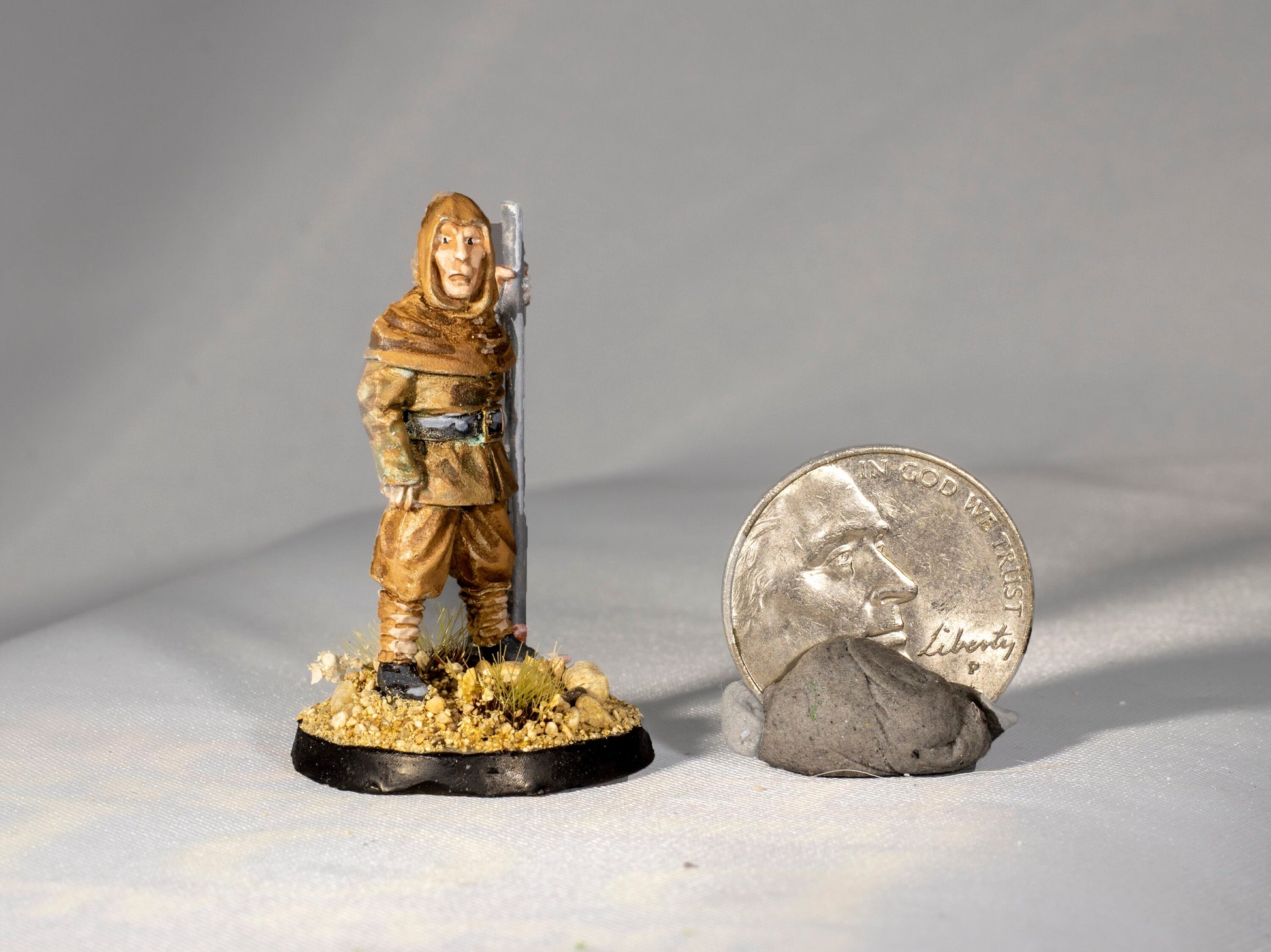 Townsfolk Farmer - Dungeons & Dragons Painted Miniature | Pathfinder | Tabletop