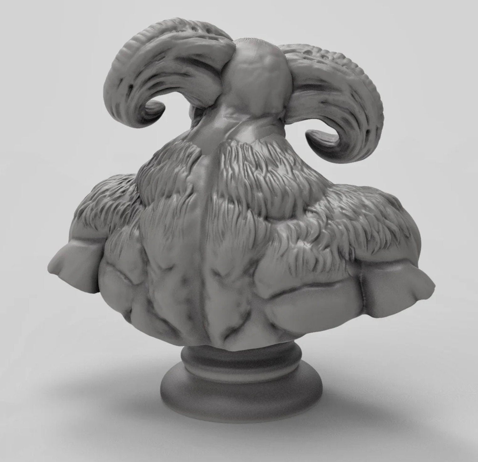 Beastman Bust - Duncan Shadow Printed Miniature | Dungeons & Dragons | Pathfinder | Tabletop