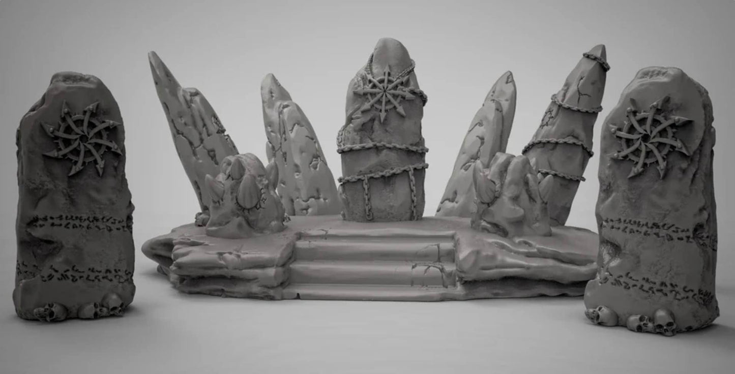 Chaos Heard Stones - Duncan Shadow Printed Miniature | Dungeons & Dragons | Pathfinder | Tabletop