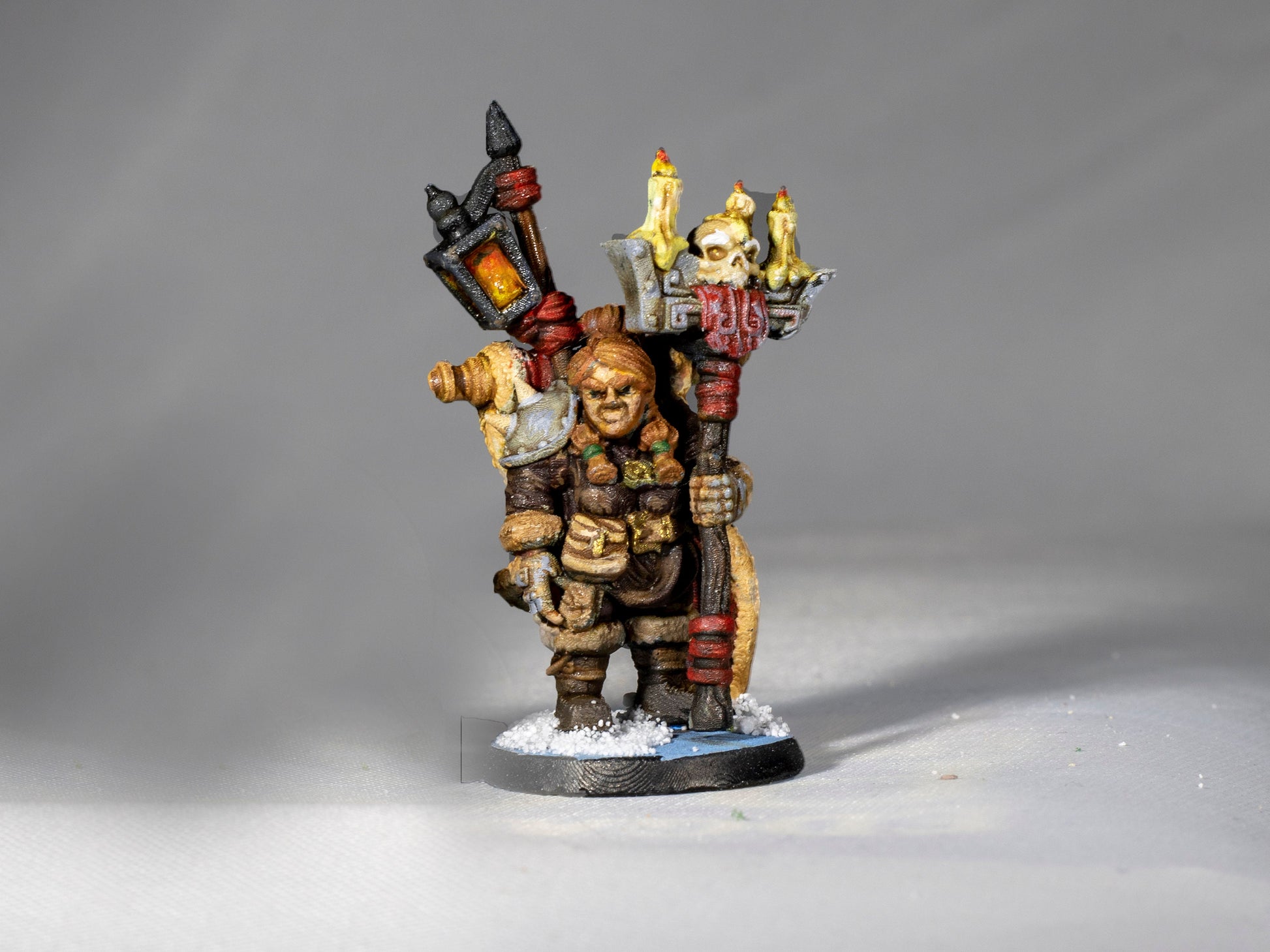 Dwarf Warlock - Cast n Play Printed Miniature | Dungeons & Dragons | Pathfinder | Tabletop