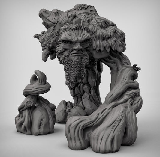 Tree Man - Duncan Shadow Printed Miniature | Dungeons & Dragons | Pathfinder | Tabletop