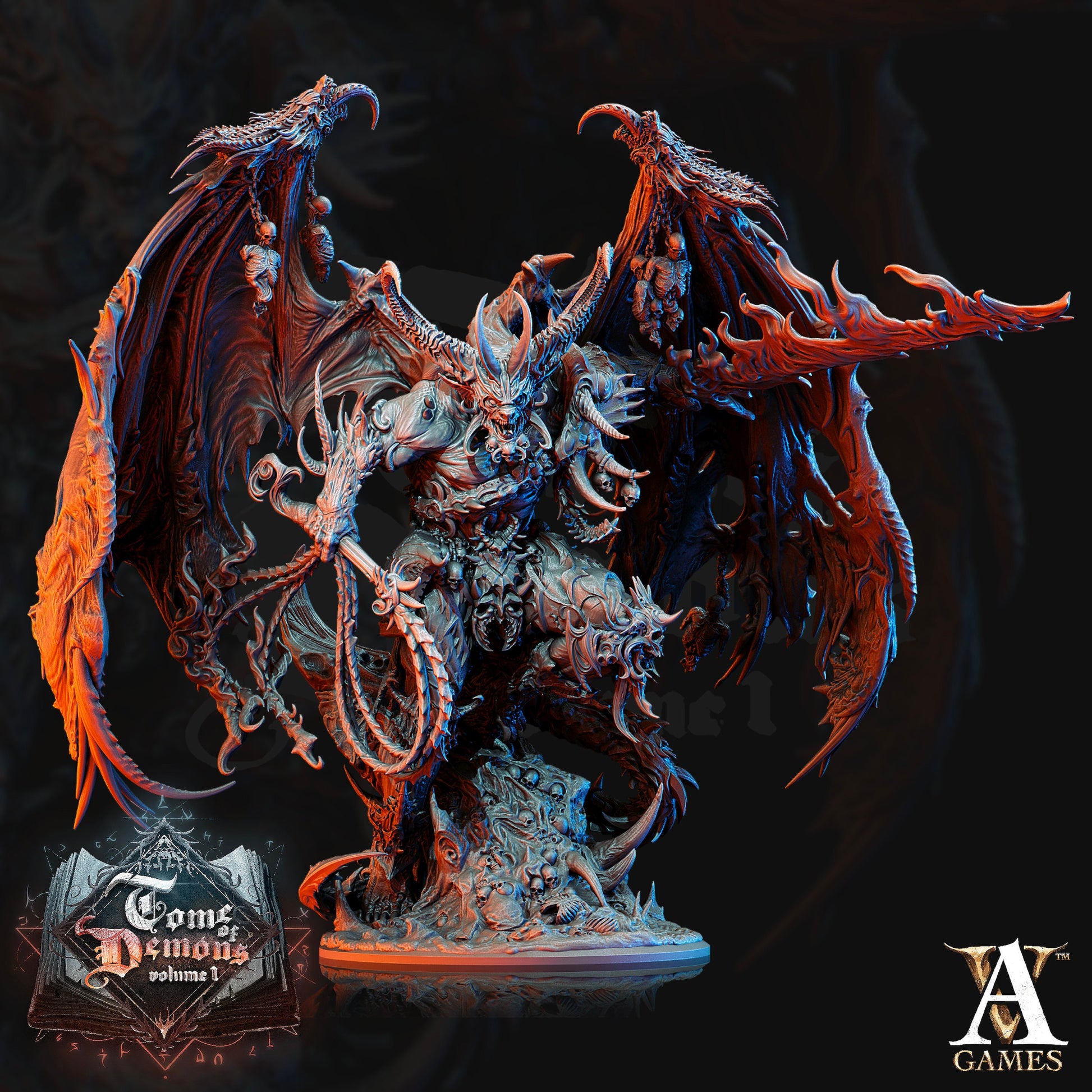 Armaros, Chaos Incarnate - Archvillain Games Printed Miniature | Dungeons & Dragons | Pathfinder | Tabletop