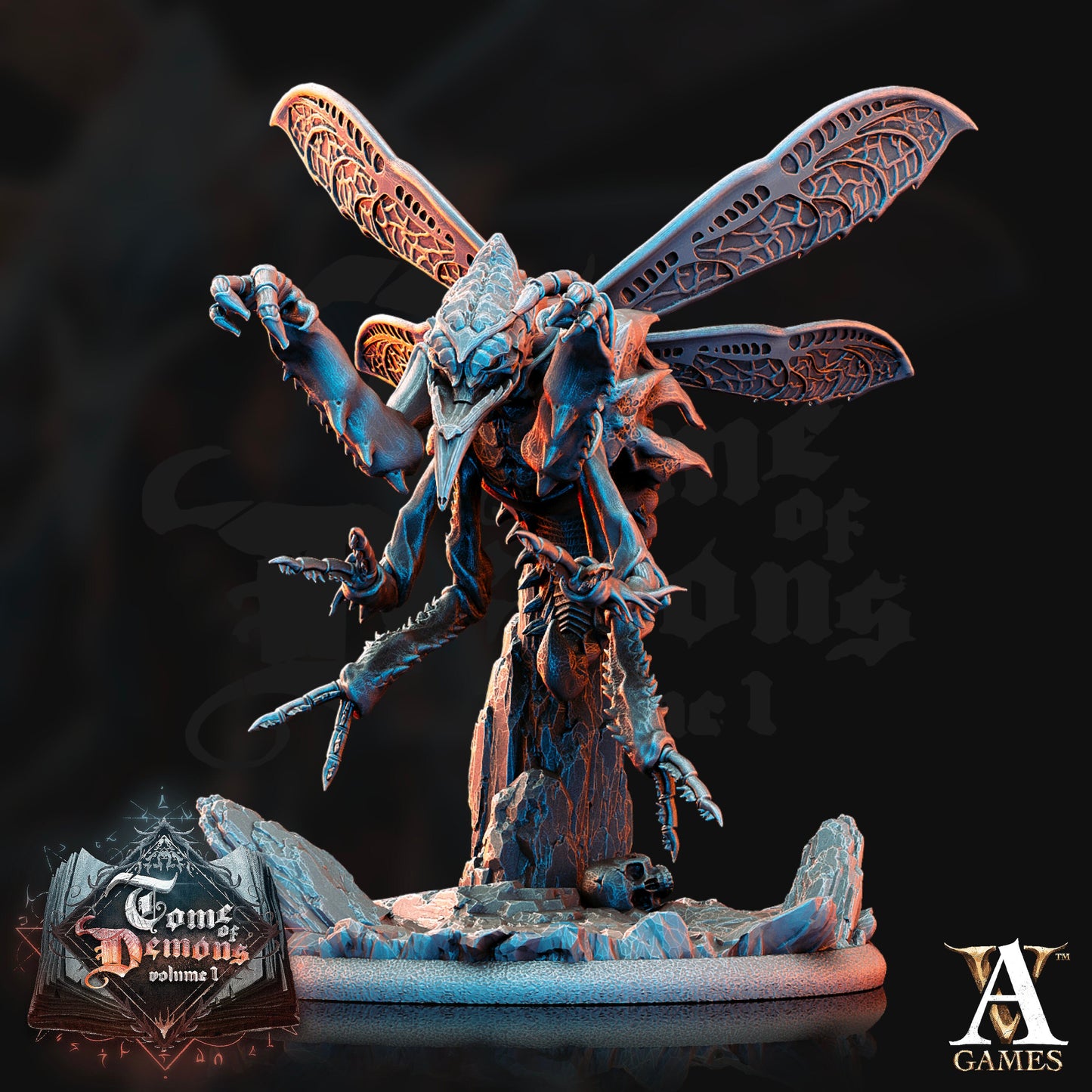 Muzulk, Fly Demon - Archvillain Games Printed Miniature | Dungeons & Dragons | Pathfinder | Tabletop