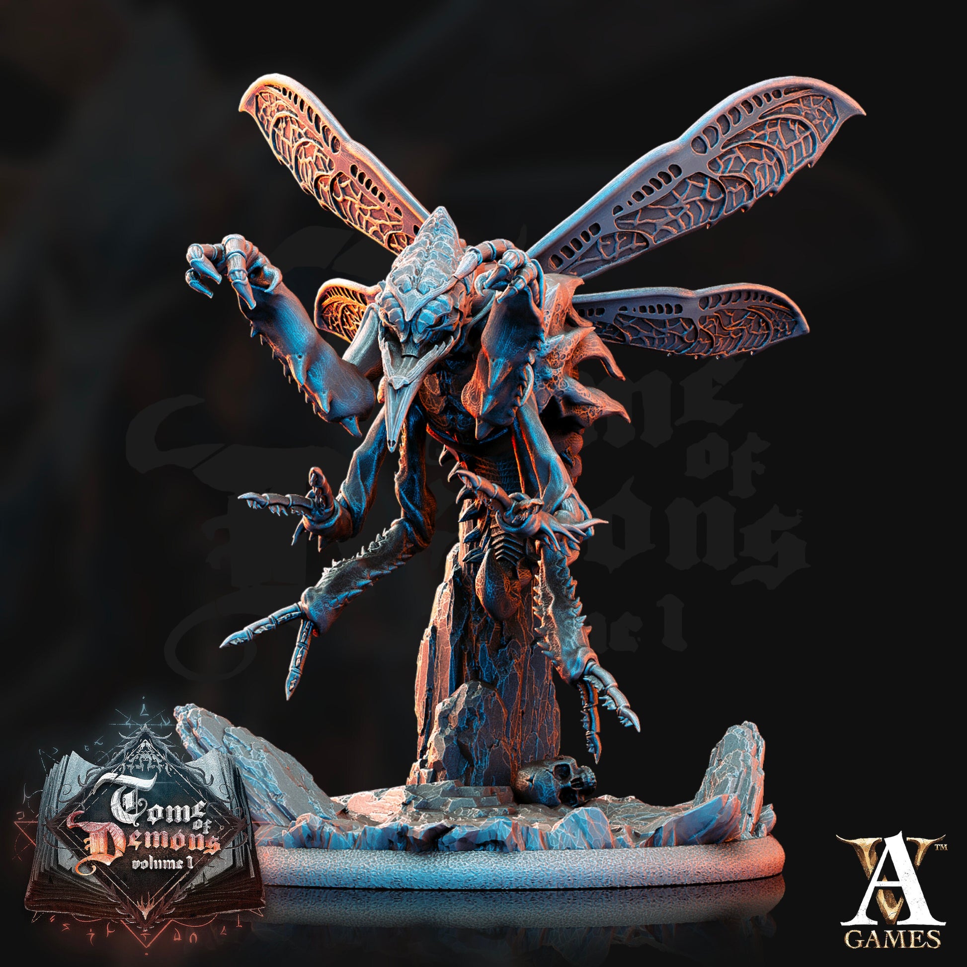 Muzulk, Fly Demon - Archvillain Games Printed Miniature | Dungeons & Dragons | Pathfinder | Tabletop