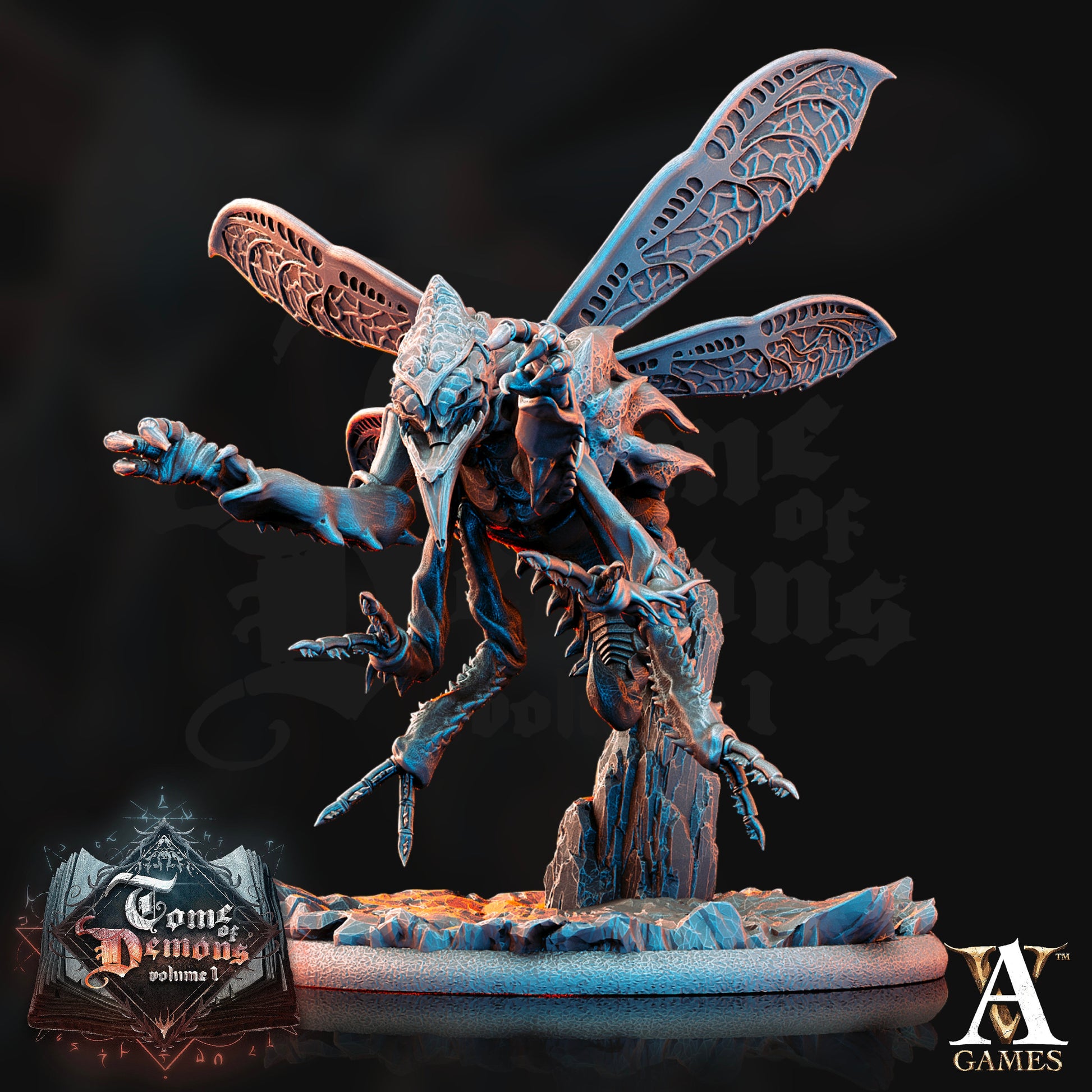 Muzulk, Fly Demon - Archvillain Games Printed Miniature | Dungeons & Dragons | Pathfinder | Tabletop