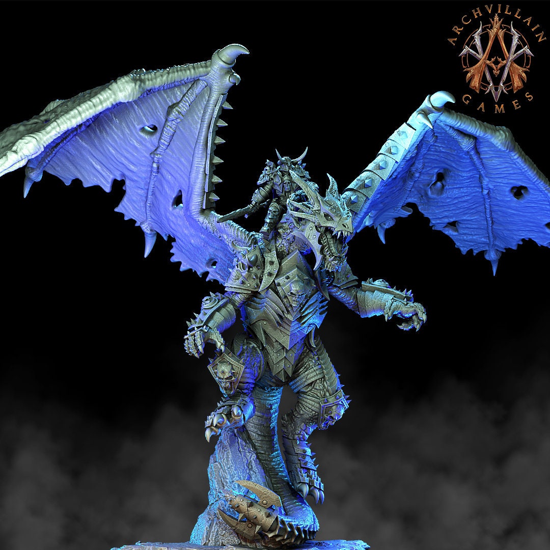 Erevos the Death Dragon - Archvillain Games Printed Miniatures | Dungeons & Dragons | Pathfinder | Tabletop