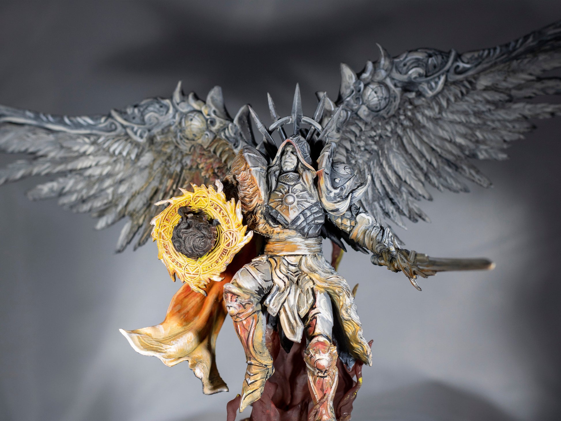 Omniel, Male Celestial Angel - Archvillain Games Printed Miniature | Dungeons & Dragons | Pathfinder | Tabletop