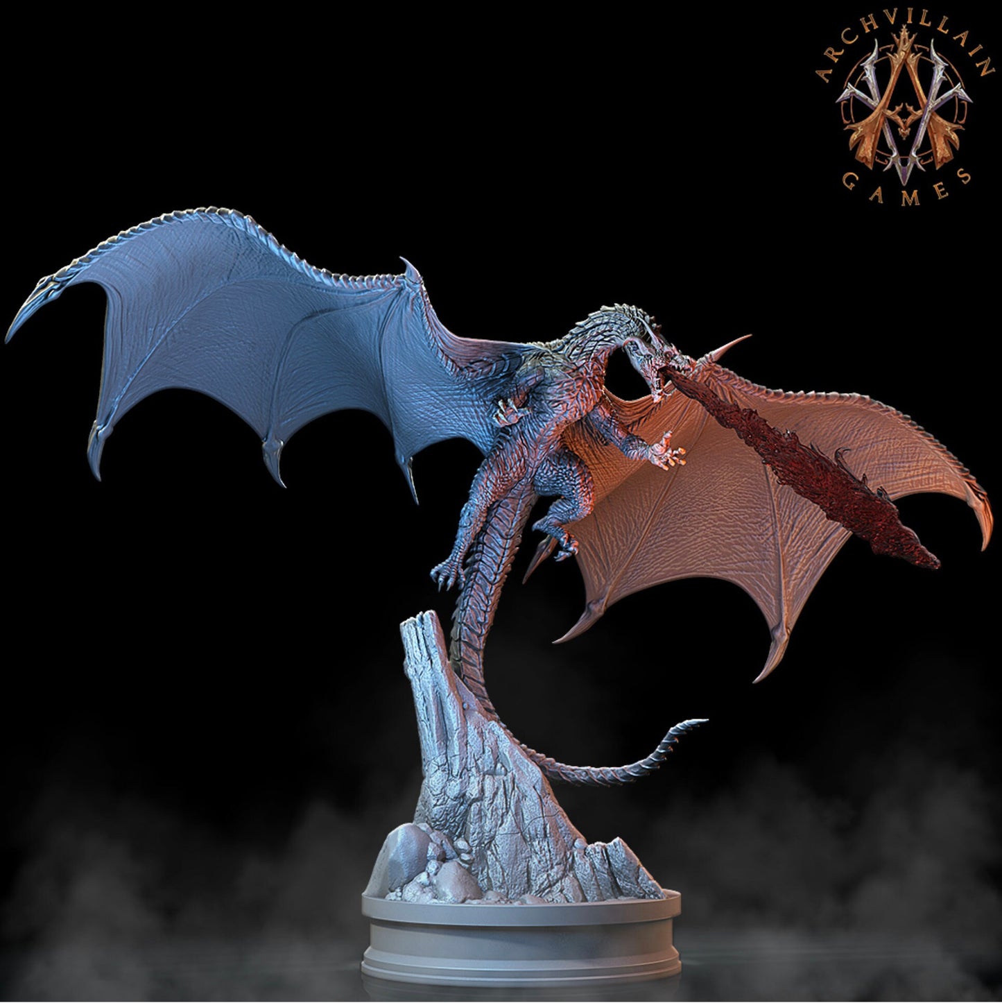 Dragon - Neverishka, Spawn of Ethrazek - Archvillain Games Printed Miniature | Dungeons & Dragons | Pathfinder | Tabletop