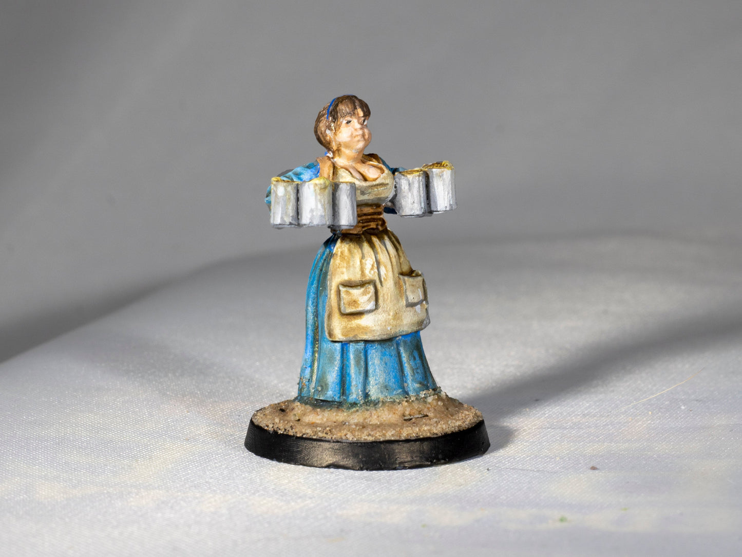 Townsfolk Tavern Barmaid - Dungeons & Dragons Painted Miniature | Pathfinder | Tabletop